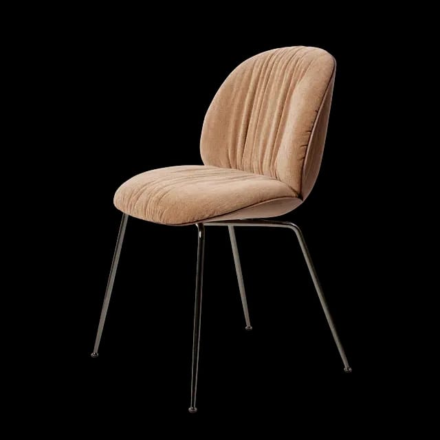 Beetle Soft Dining Chair, a Front Upholstered 2 by Gubi