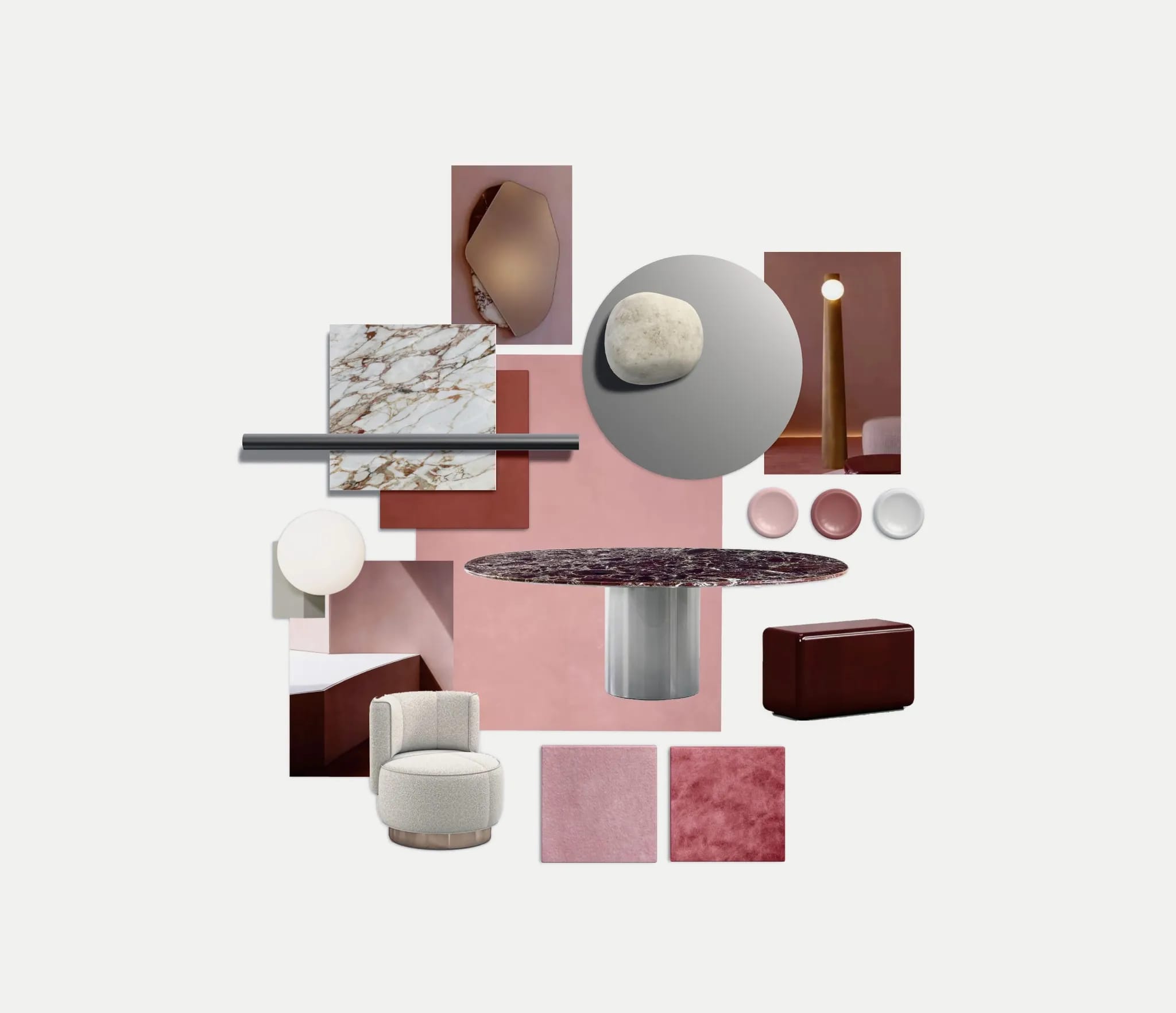 Image of Serene Modern - 3D Material Board