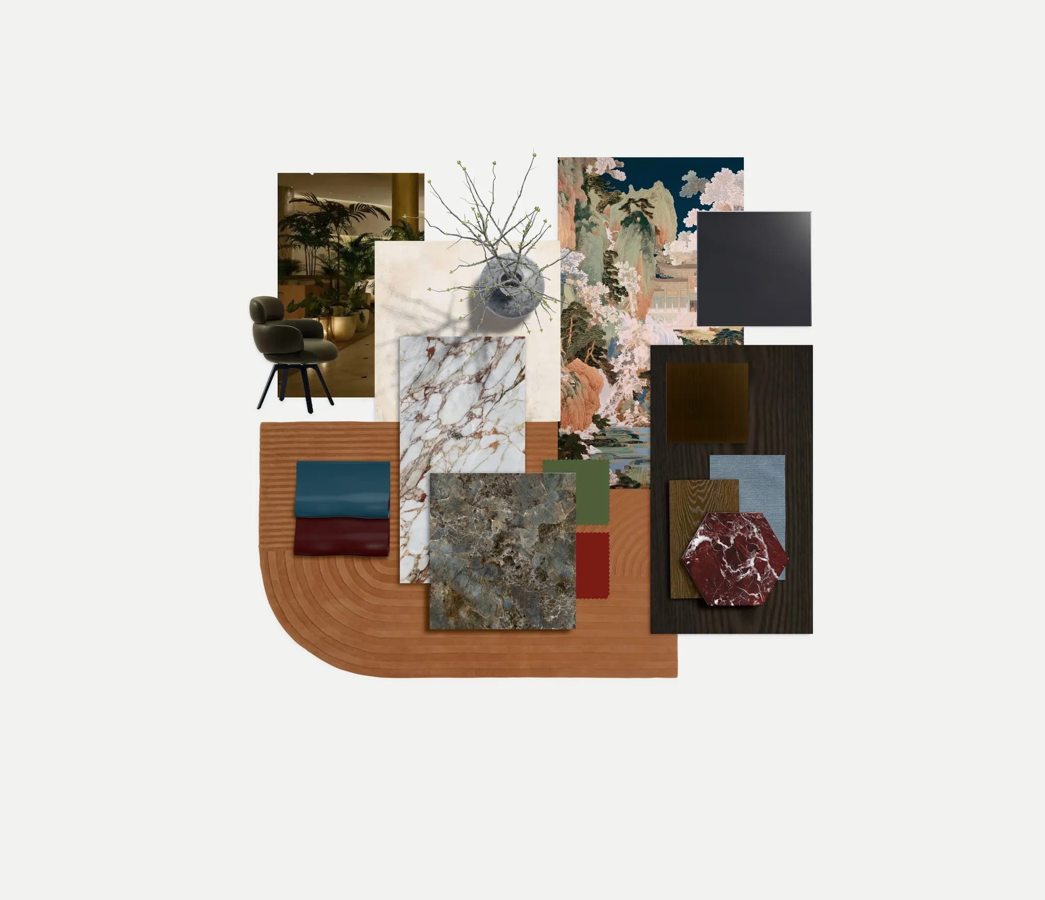 Material board: Oriental Elegance