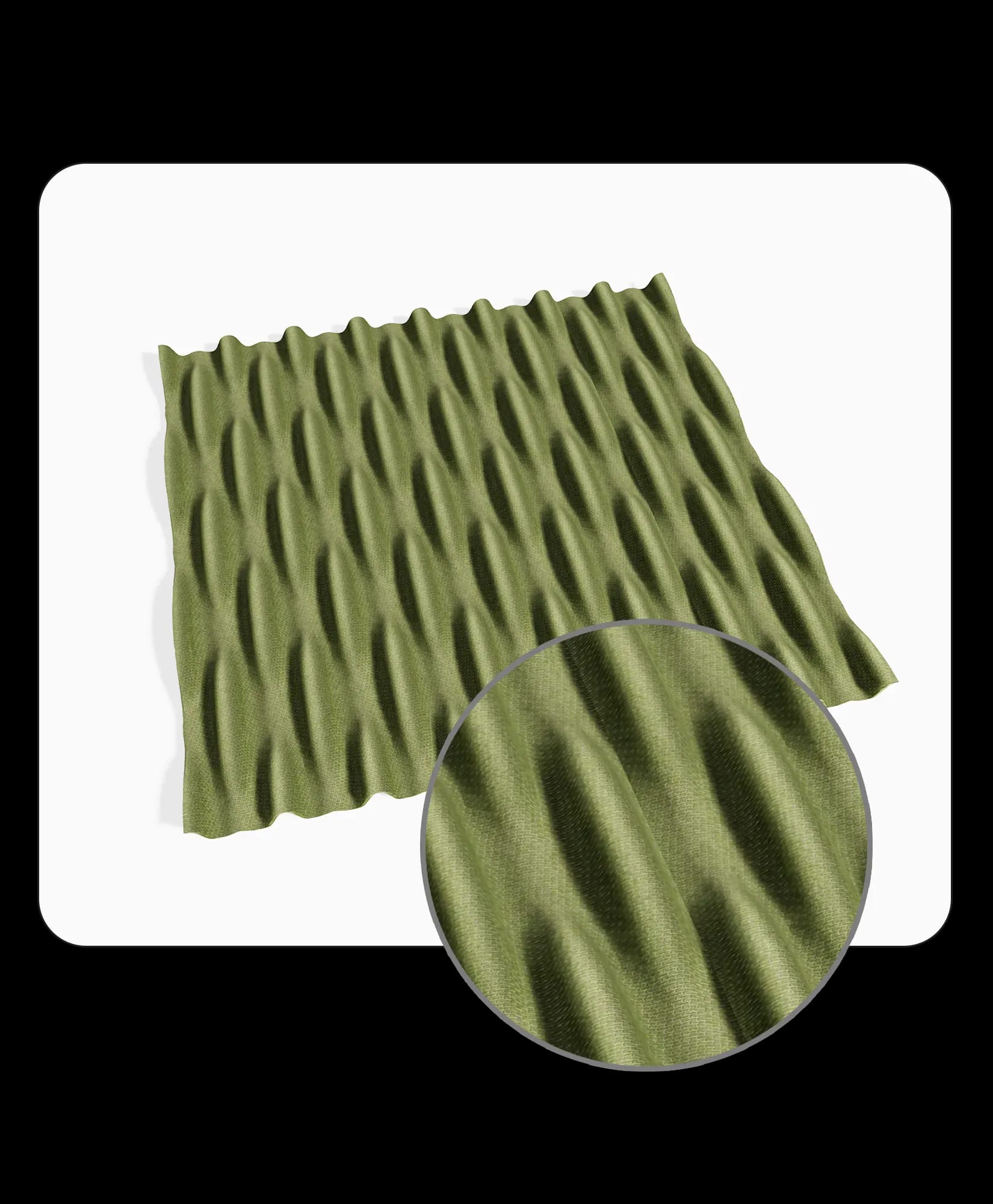 Highly detailed virtual material sample showcasing intricate textures for interior design