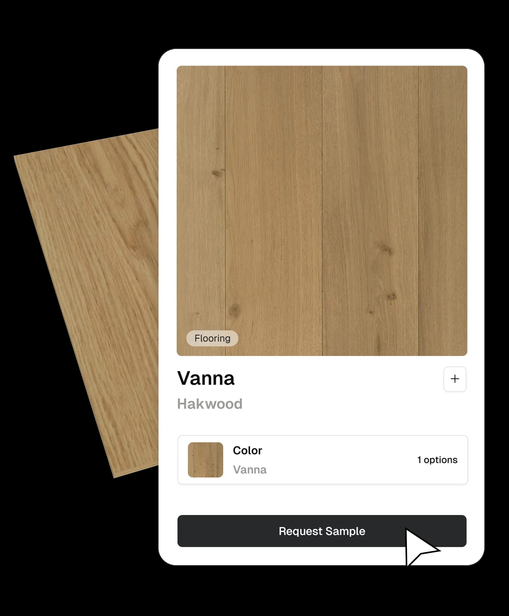 Seamless workflow from design prototyping to requesting material samples