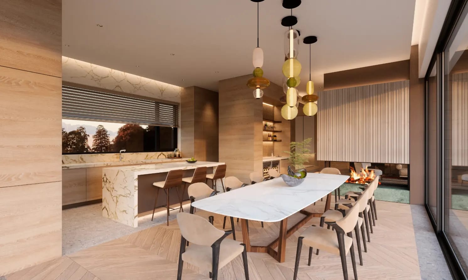 Keep everything and change the ceiling light to &tradition Bonnet Sc93