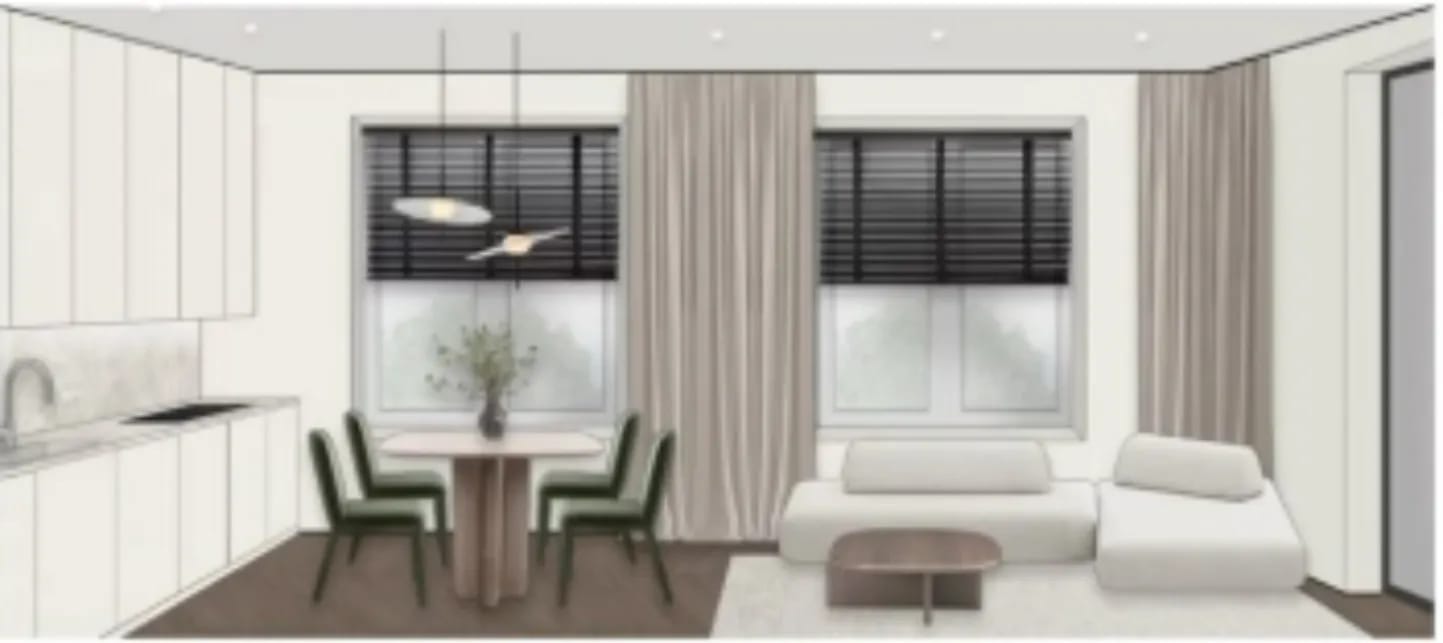 From the base reference image, generate a realistic version keeping the same angle, cozy soft lighting.