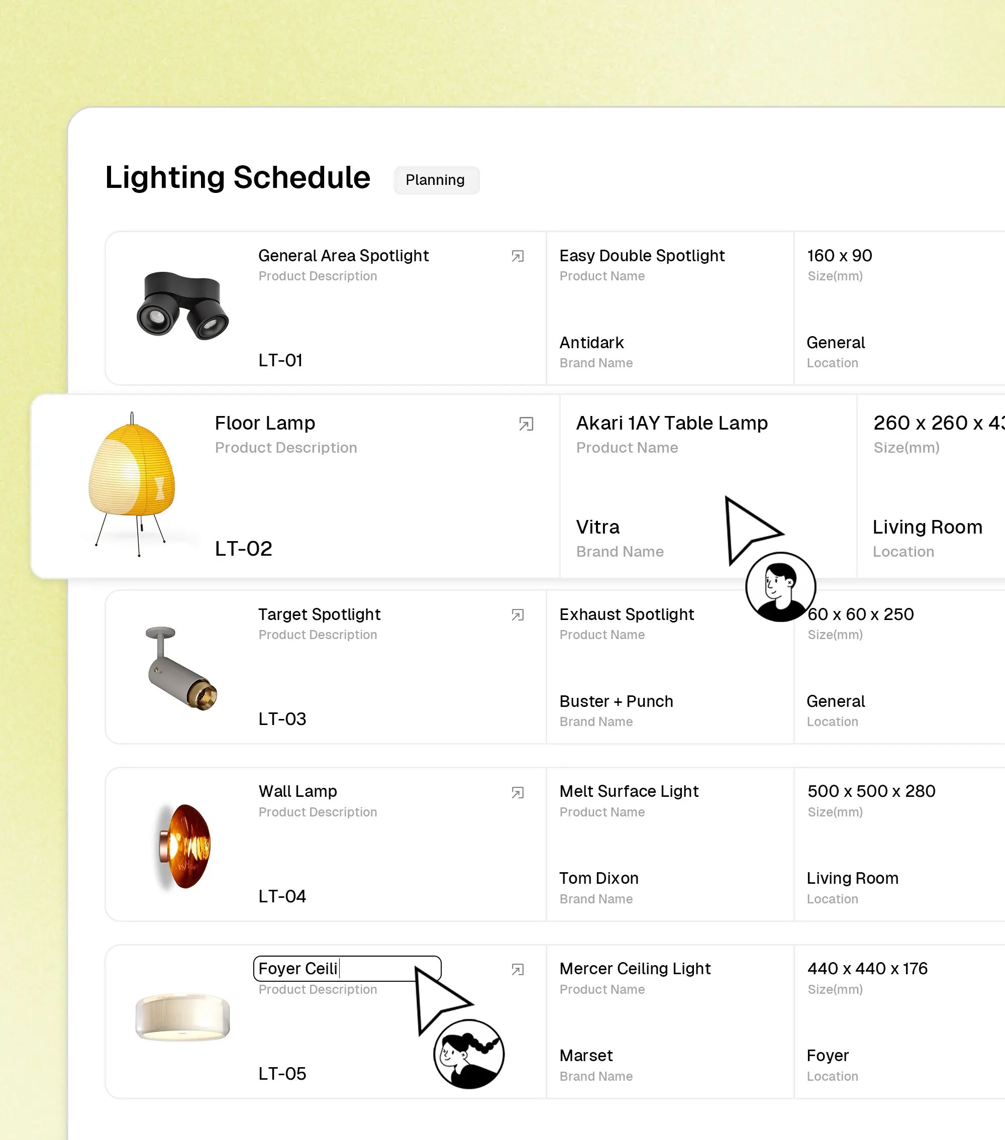 Matterbase's schedule feature in action streamlining interior design sourcing and procurement