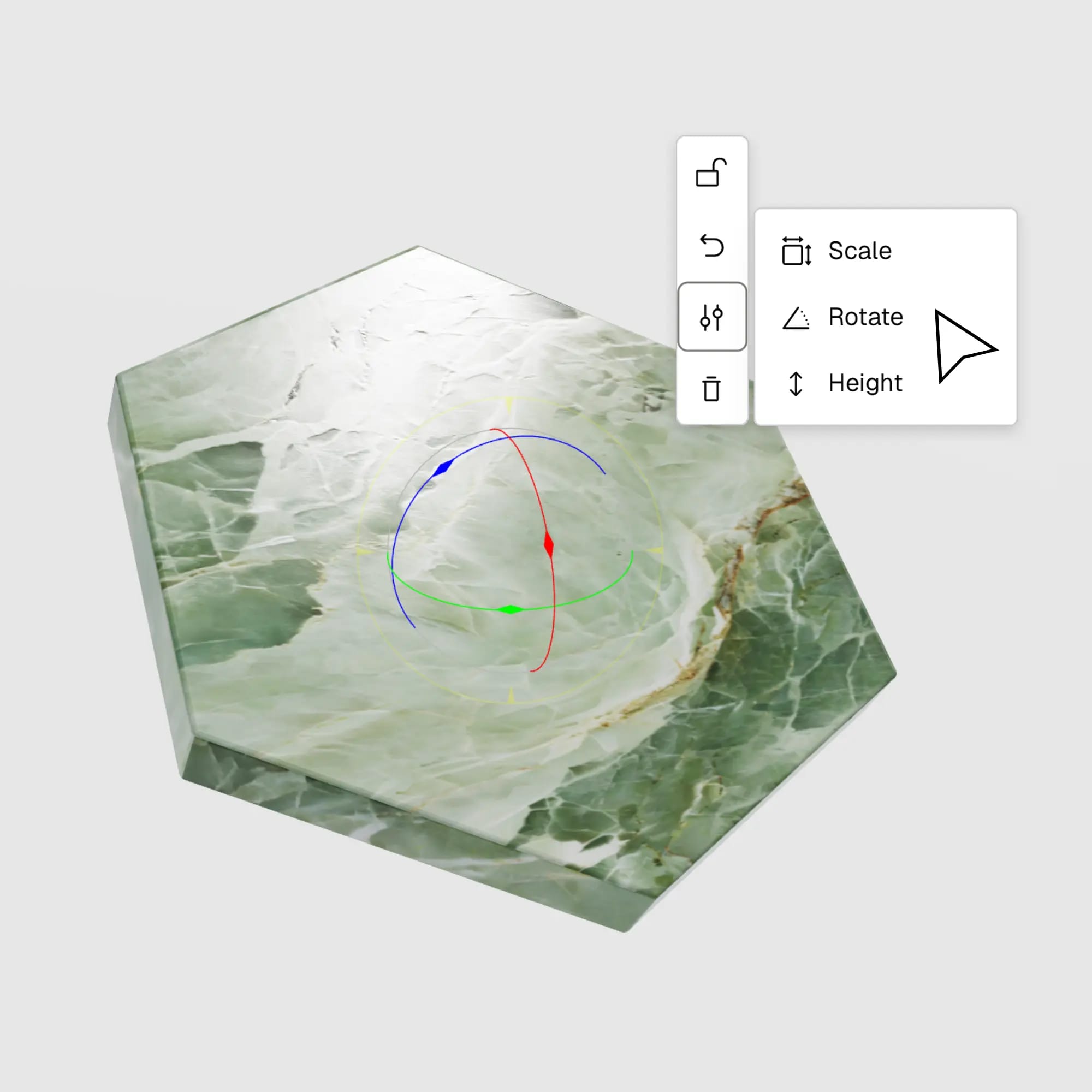 Change model properties to desired preferences