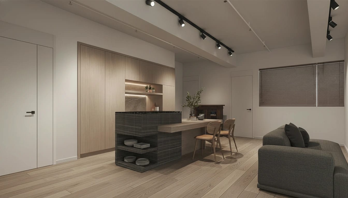 Change the flooring to wood tile flooring