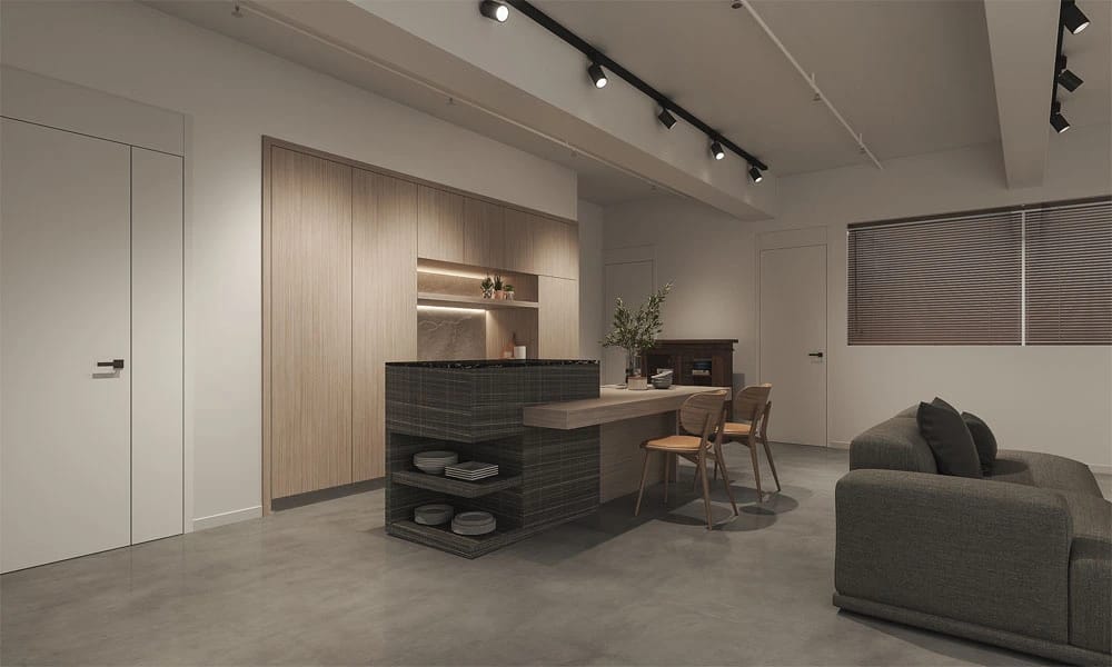 Change the flooring to wood tile flooring