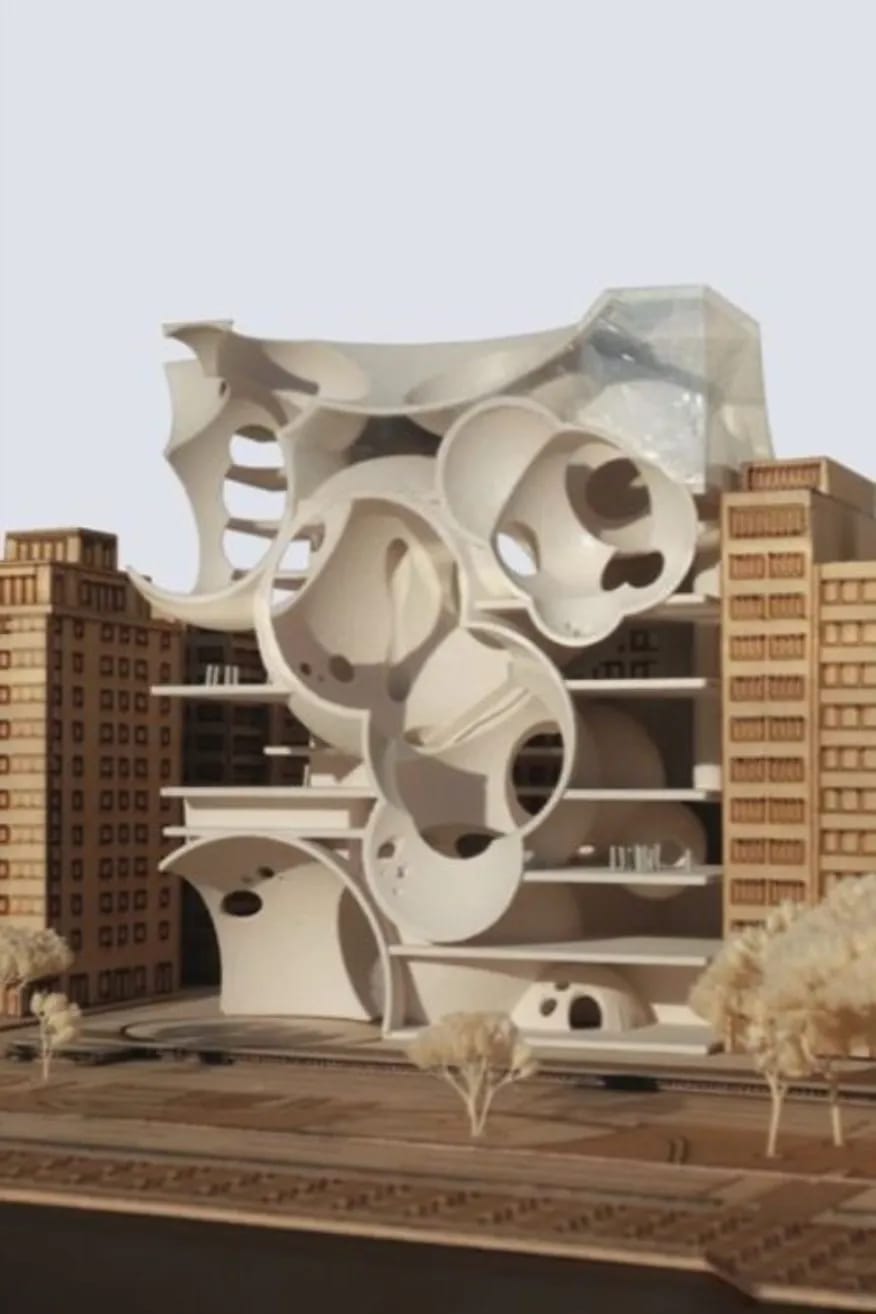 Keep the same angle, create a realistic rendering from the reference image, golden hour.